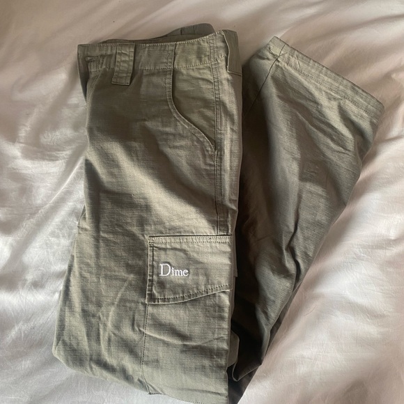 Dime green cargo pants - Picture 3 of 7